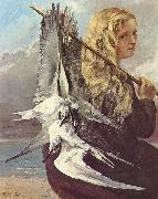 Gustave Courbet, Madchen mit Mowen